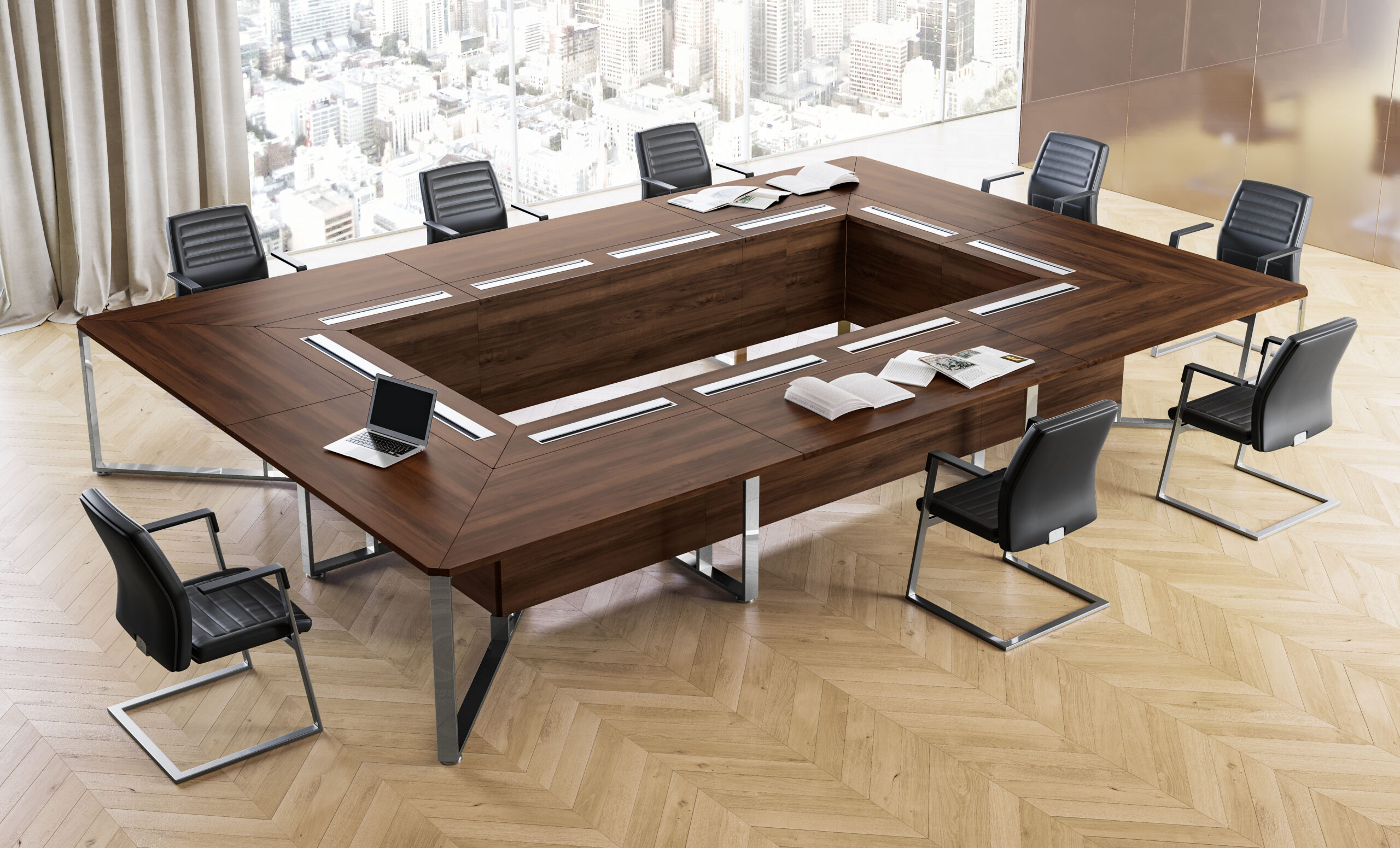 طاولات اجتماع مربعة خشبية|كراسي طاولة اجتماعات