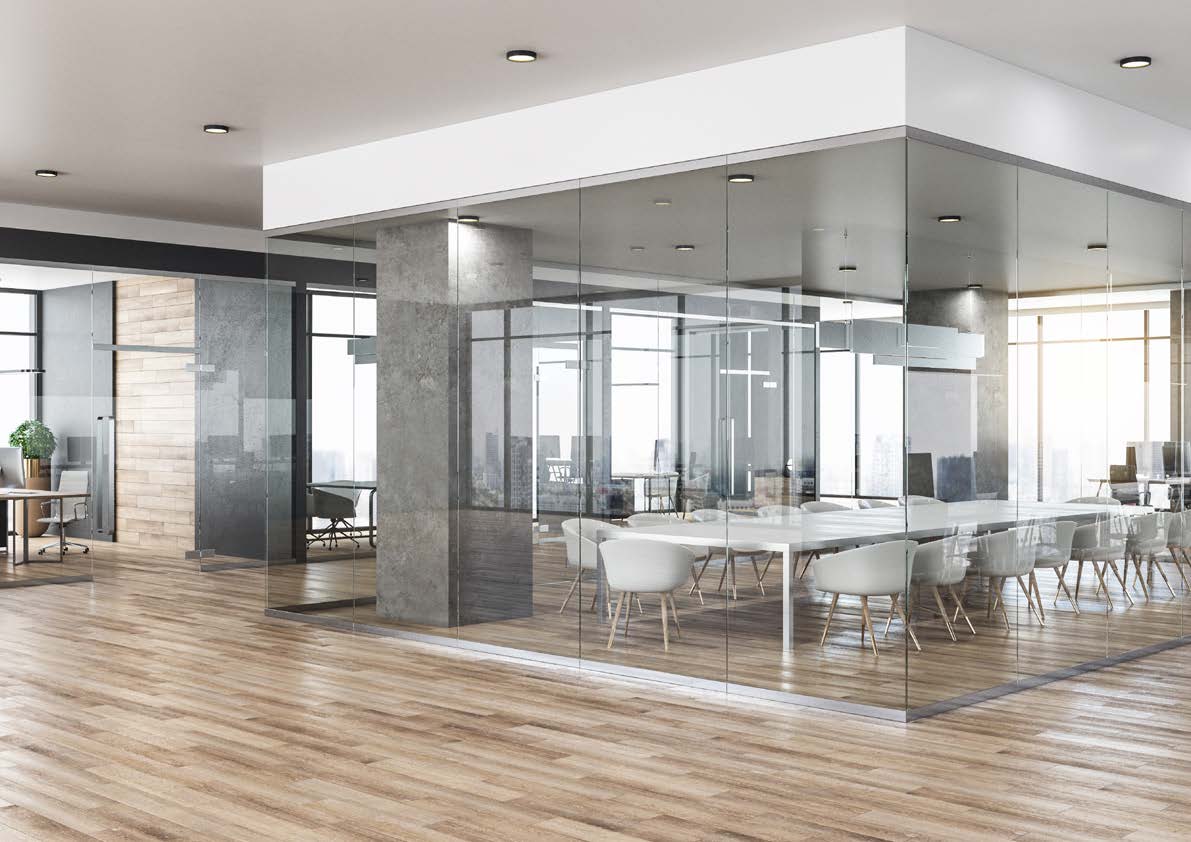 طاولة اجتماعات مودرن، طاولة اجتماع باللون الابيض، كراسي بيضاء