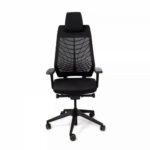 Interstuhl High Swivel Office Chair with Headrest and Armrests - (German Made) - Black - JC218