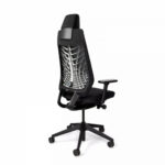 Interstuhl High Swivel Office Chair with Headrest and Armrests - (German Made) - Black - JC218