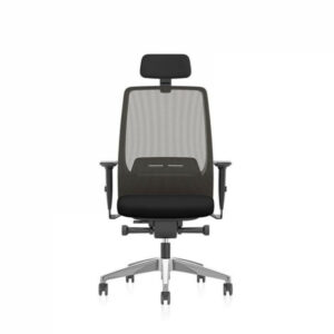 Bashtoul swivel office chair with headrest and armrests - black - S10G120L