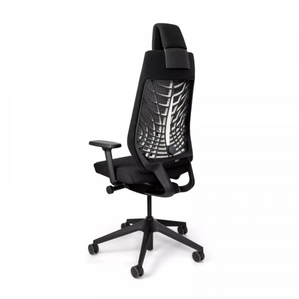 Interstuhl High Swivel Office Chair with Headrest and Armrests - Image 4