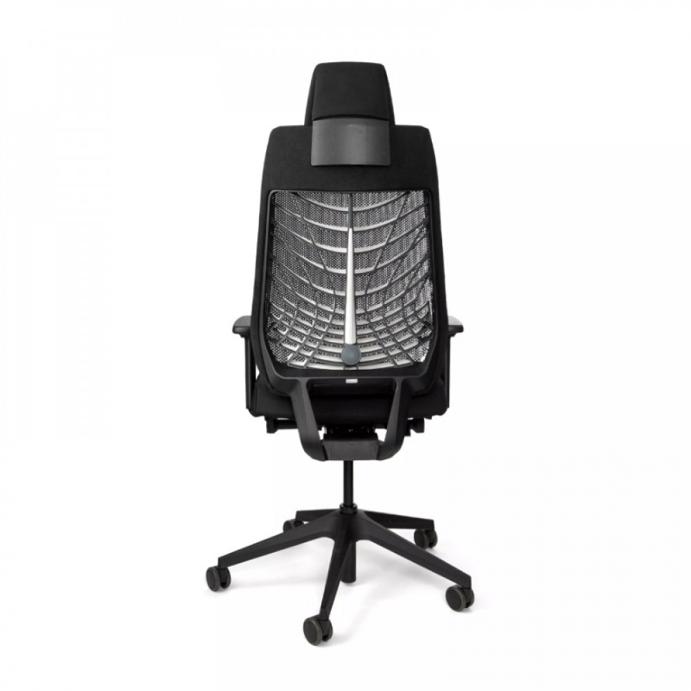 Interstuhl High Swivel Office Chair with Headrest and Armrests - Image 5
