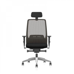 Interstuhl Low Height Swivel Office Chair with Headrest and Armrests
