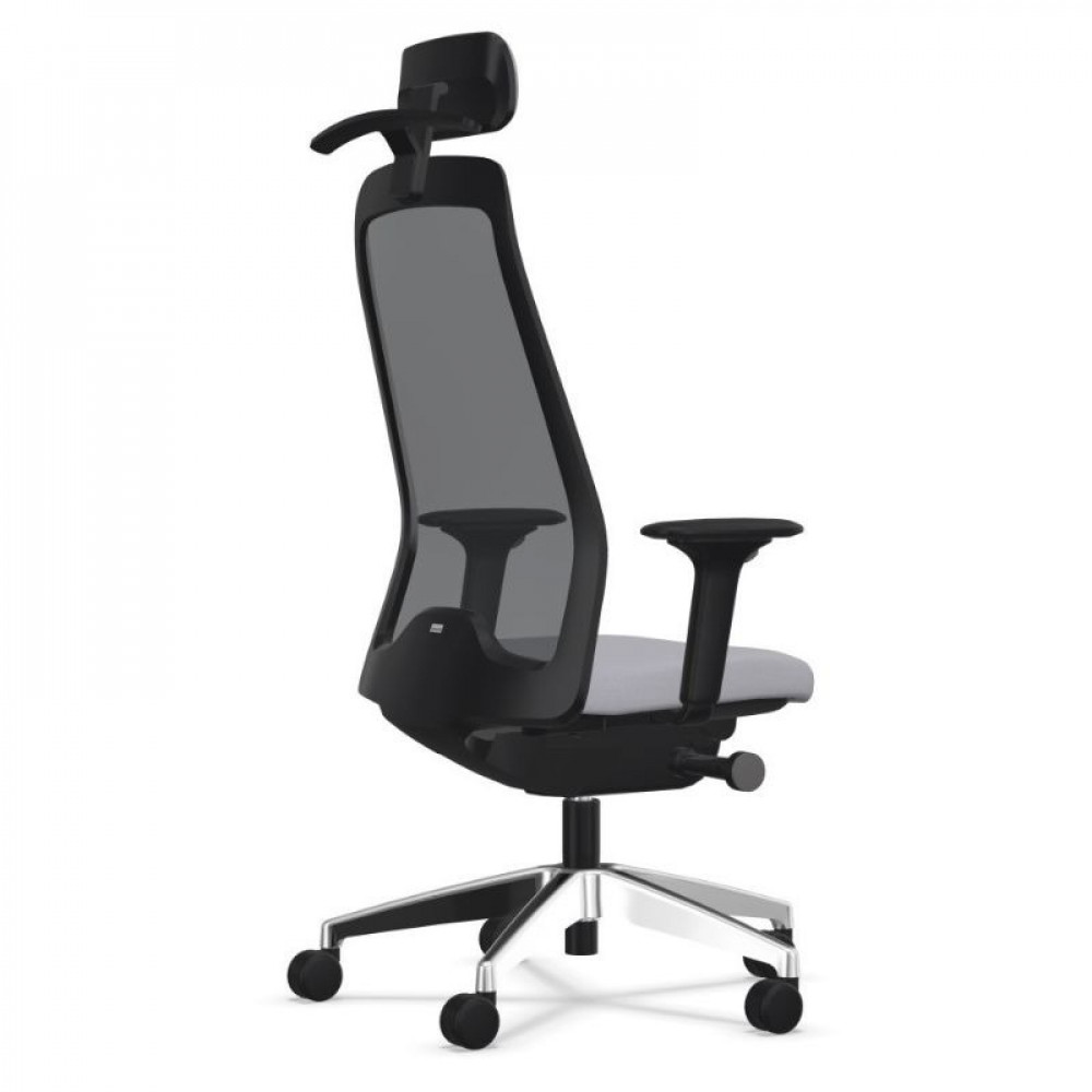 Interstuhl High Swivel Office Chair with Headrest and Armrests - Image 2